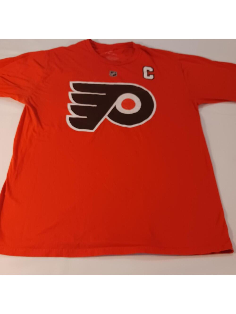 Fanatics NHL Ottawa Senators #28 Giroux Hockey Men's Orange Shirt Long Sleeve L